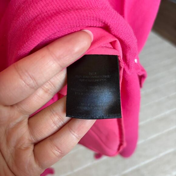 Tibi hot pink skinny strap dress new york midi slip size 12 - Picture 5 of 6